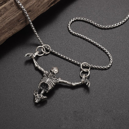 HANGING AROUND SKULL - NECKLACE