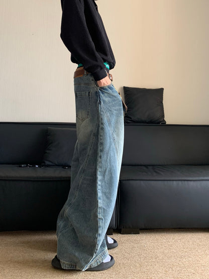 Unisex Loose Jeans - Blue