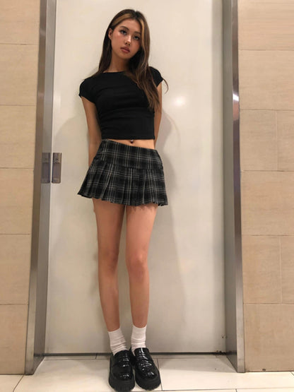 Plaid Mini Skort