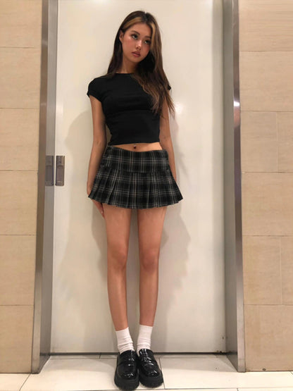 Plaid Mini Skort